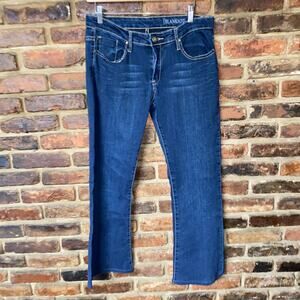 BLANKNYC Dark Wash Blue Denim Bootcut Crop Ankle Jeans Women's Size 30